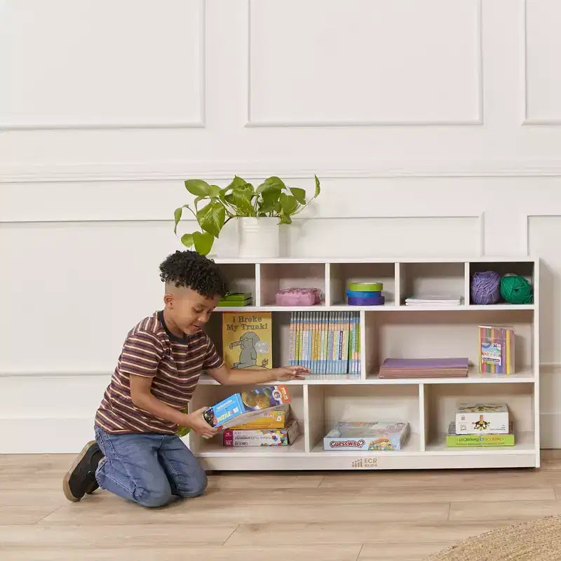 5+5 Cubby and Storage Mobile Tray Cabinet, Classroom Furniture