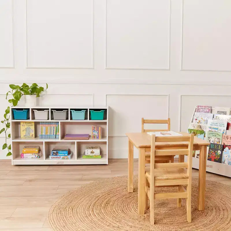 5+5 Cubby and Storage Mobile Tray Cabinet, Classroom Furniture
