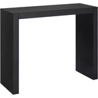 55 Downing Street Modern Minimalist Gloss Black Rectangular Bar Table 60 x 18 for Spaces Living Room Kitchen Bedroom Bedside Entryway House Bathroom