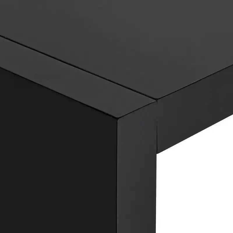 Modern Minimalist Gloss Black Rectangular Bar Table, 60" x 18"