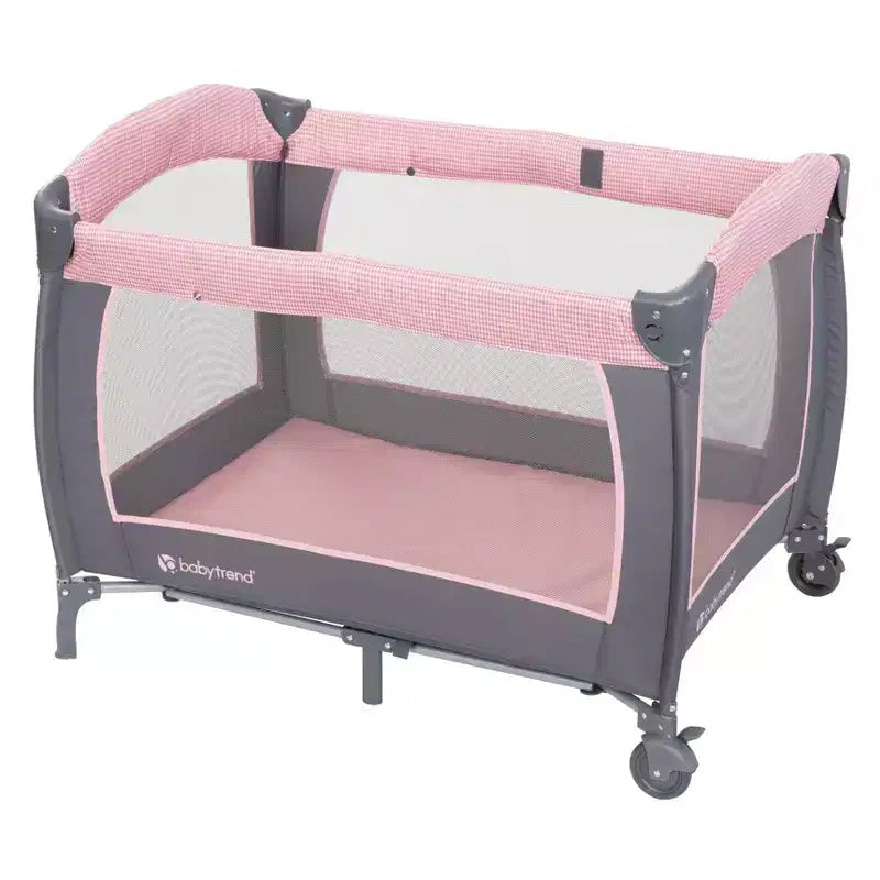 Nursery Center Playard with Rocking Cradle, Bassinet, and Changing Table