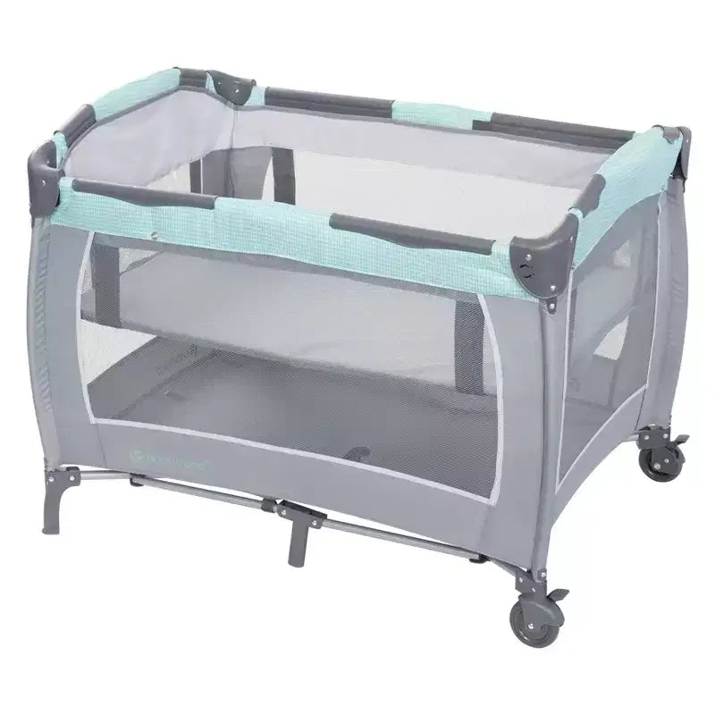 Nursery Center Playard with Rocking Cradle, Bassinet, and Changing Table