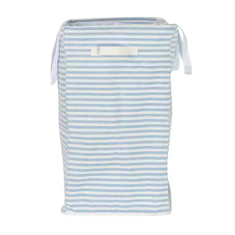 Rectangular Double Sorter with Handles, Blue and White Stripe