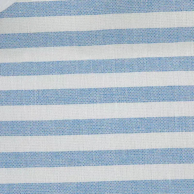 Rectangular Double Sorter with Handles, Blue and White Stripe