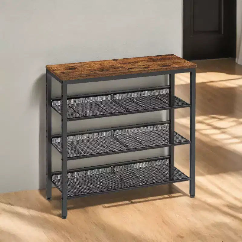 Shoe Rack, 5-Tier Shoe Storage Organizer, for Entryway, decorative shoe rack
