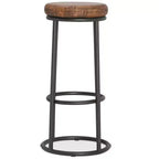 Christopher Knight Home Victoria Classic Wood and Metal 30 Bar Stool with Footrest ,Brown/Black